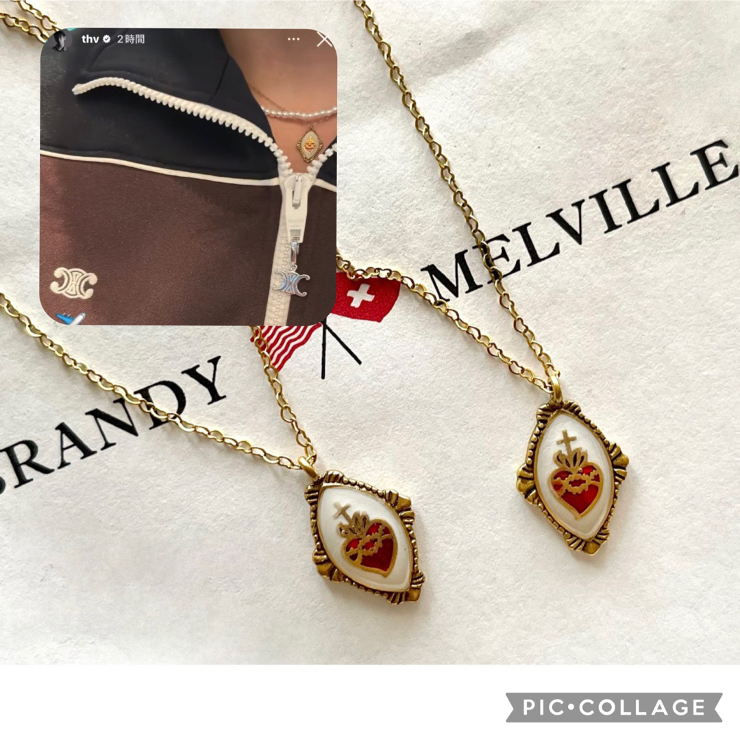 防弾少年団(BTS)(ボウダンショウネンダン)の防弾少年団 V着用 Brandy Melville ネックレス 1点  エンタメ/ホビーのタレントグッズ(アイドルグッズ)の商品写真