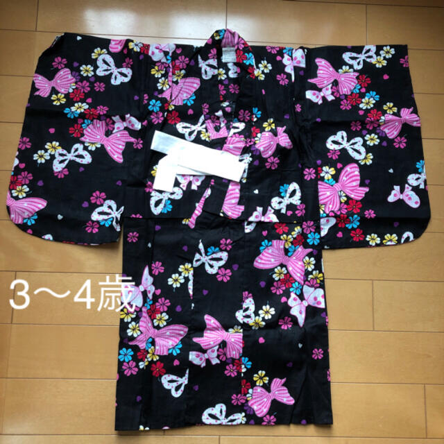 キッズ　浴衣　 キッズ/ベビー/マタニティのキッズ服女の子用(90cm~)(甚平/浴衣)の商品写真