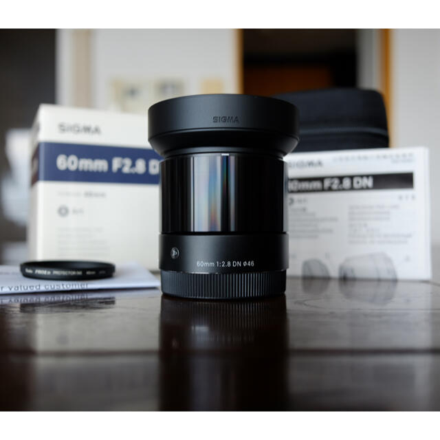 【美品】シグマ 60mm F2.8 DN Art ブラック ソニーEマウント用付属品