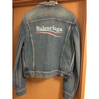 男女兼用 Balenciaga デニムジャケット キャンペーンロゴ | ochge.org