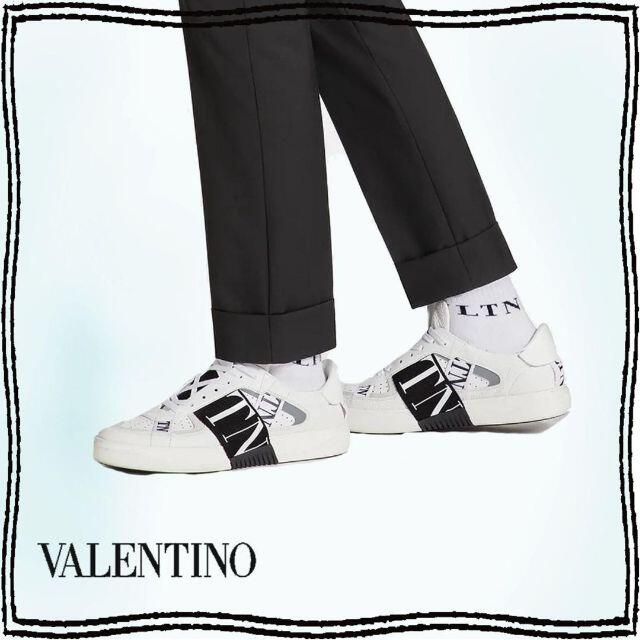 VALENTINO ヴァレンティノ カーフスキン VL7N ロゴ スニーカースニーカー