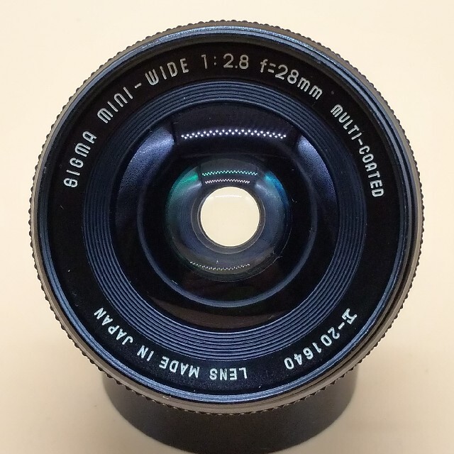 SIGMA(シグマ)の【キヤノンFD】SIGMA シグマ MINI-WIDE 28mm F2.8 スマホ/家電/カメラのカメラ(レンズ(単焦点))の商品写真