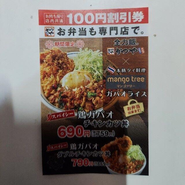 かつや 株主優待券 550円：1枚。 かつや 100円割引券：1枚の通販 by まなも's shop｜ラクマ