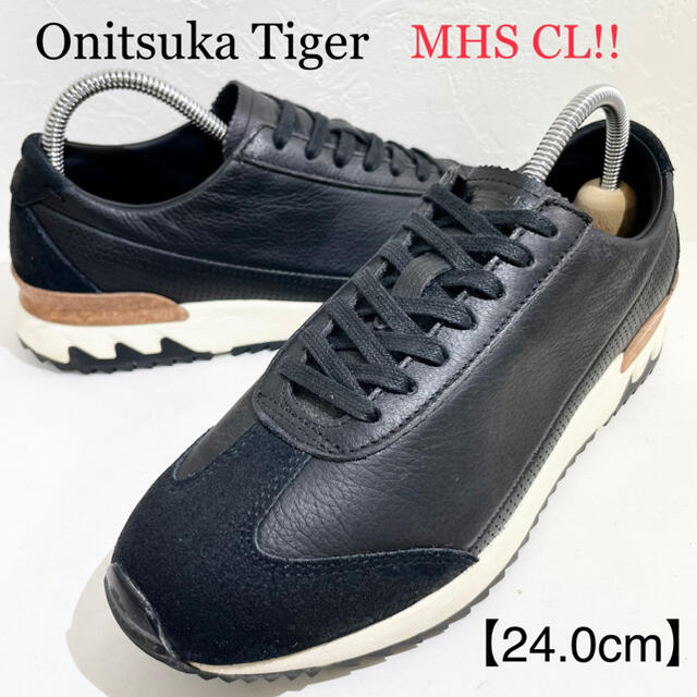 ASICSOnitsukaTiger/オニツカタイガー★MHS CL★黒レザー★24.0