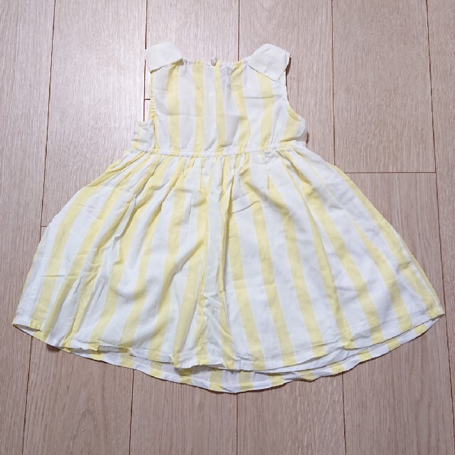 petit main(プティマイン)の肩リボンワンピ【100】プティマイン キッズ/ベビー/マタニティのキッズ服女の子用(90cm~)(ワンピース)の商品写真