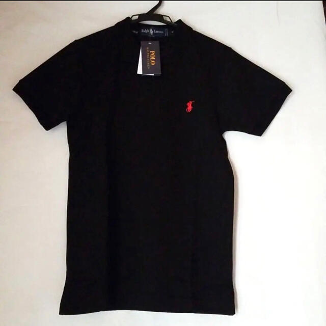 POLO RALPH LAUREN(ポロラルフローレン)の値下！早い物勝ち！ 新品✩ポロラルフローレン ポロシャツ ブラック L　#6 メンズのトップス(ポロシャツ)の商品写真