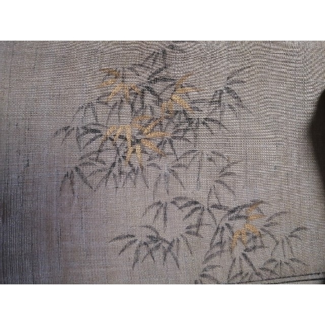 竹　帯　夏　金　自然布 レディースの水着/浴衣(帯)の商品写真