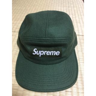 シュプリーム(Supreme)のsupreme キャップ　グリーン(キャップ)