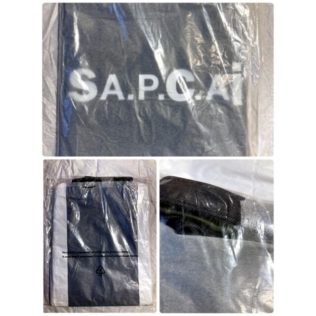 【新品未使用】【A.P.C. × sacai】リバーシブルトートバッグ　カーキ 9