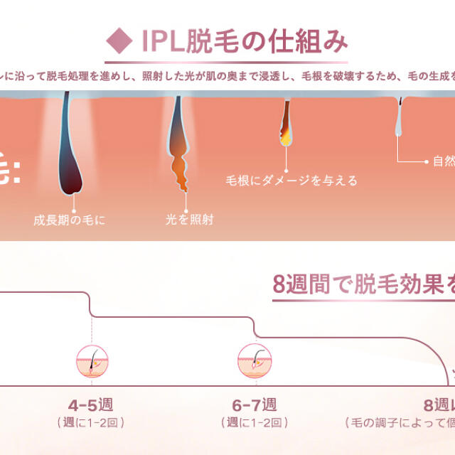 JIN BISON 家庭用光脱毛器 光エステ 全身 メンズ レディース ブラック コスメ/美容のボディケア(脱毛/除毛剤)の商品写真