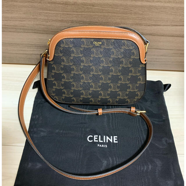 CELINE トリオンフキャンバス スモールカメラバッグ