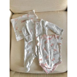 キャスキッドソン(Cath Kidston)の【vivi様専用】スリップウェア・ロンパスセット(ユニコーン柄)(ロンパース)