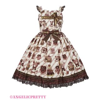 アンジェリックプリティー(Angelic Pretty)のBear’s Chocolaterieジャンパースカート(ひざ丈ワンピース)