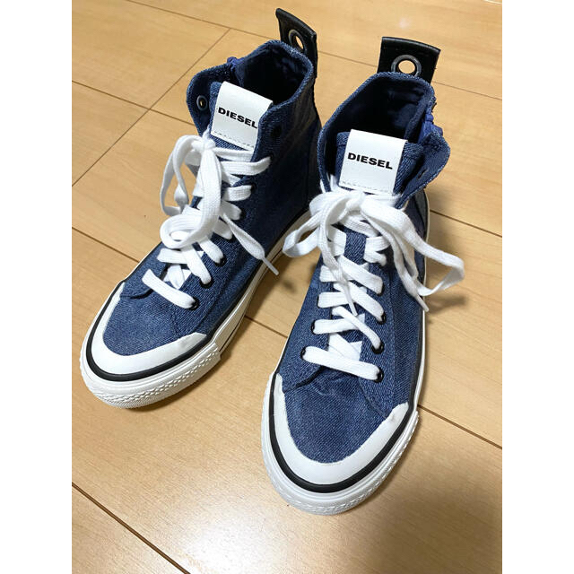 ほぼ新品✨【極美品】DIESEL ジップ ハイカットスニーカー デニム 23cm