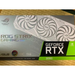 エイスース(ASUS)のASUS RTX 3080 ROG STRIX WHITE 10G(PCパーツ)