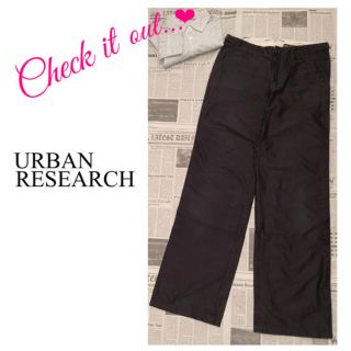 アーバンリサーチ(URBAN RESEARCH)のURBAN RESEARCH ストレートパンツ ワーク　紺　カジュアル　ボトムス(カジュアルパンツ)