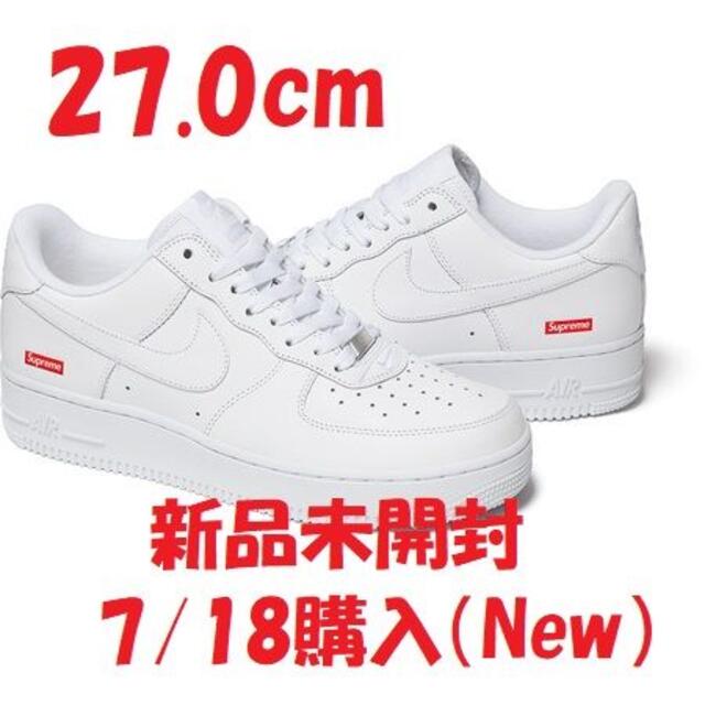 Supreme Nike Air Force 1 Low White　27.0