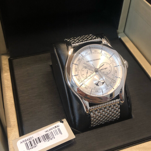 数量限定セール  Armani Emporio - 腕時計　新品❗️ エンポリオアルマーニ　スイスメイド　ARS4201 腕時計(アナログ)