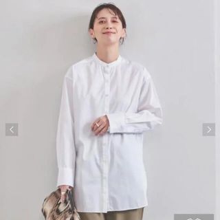 ユナイテッドアローズ(UNITED ARROWS)のUWSC コットン バンドカラー ロング シャツ　36(シャツ/ブラウス(長袖/七分))