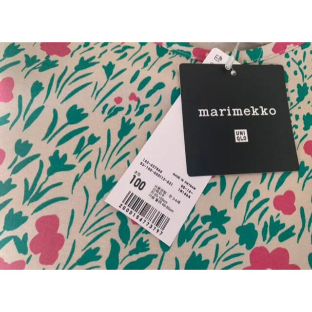 marimekko(マリメッコ)の日本未発売★marimekko uniqlo キッズ　ノースリーブワンピース キッズ/ベビー/マタニティのキッズ服女の子用(90cm~)(ワンピース)の商品写真