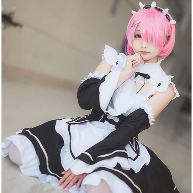 ウィッグ付きRe:ゼロから始める異世界生活 リゼロ メイド服 ラム