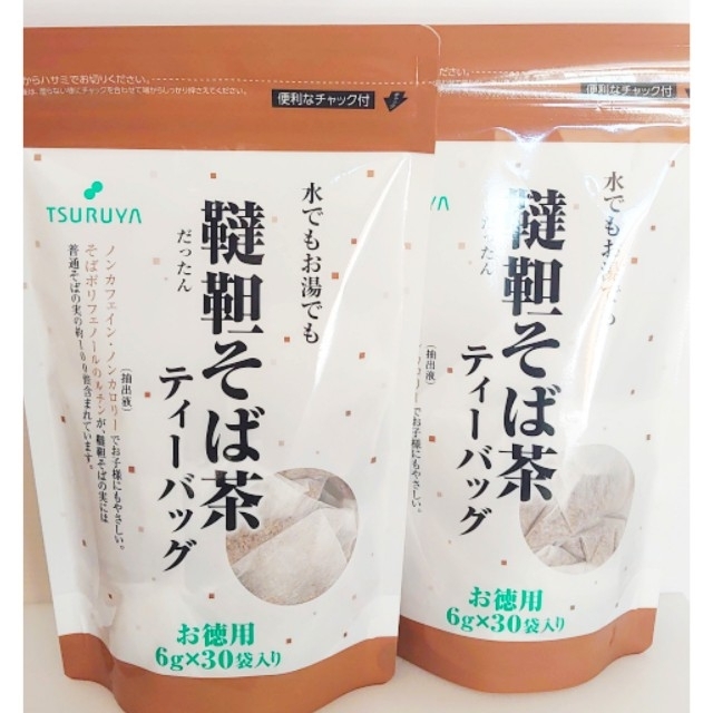 【 韃靼そば茶】 スーパーツルヤ長野　6g×30袋×2 セット 食品/飲料/酒の飲料(茶)の商品写真