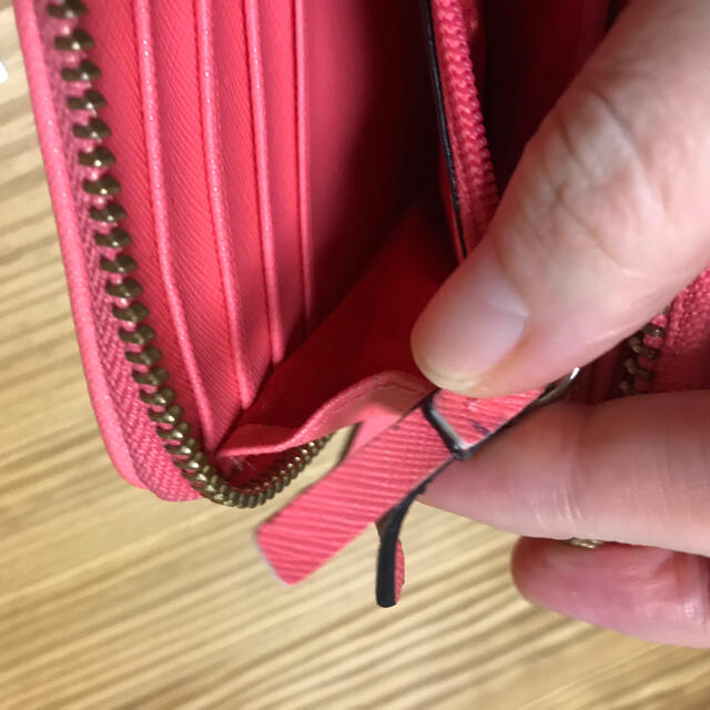 kate spade new york(ケイトスペードニューヨーク)のケイトスペード ピンク レザー 長財布  メンズのファッション小物(長財布)の商品写真