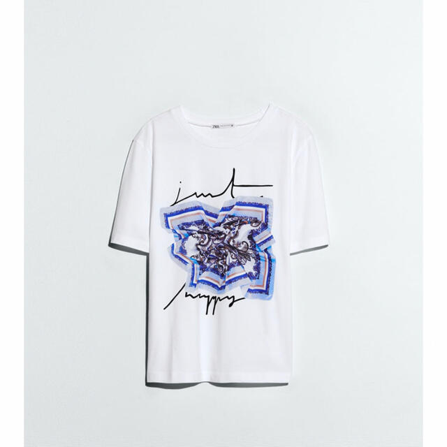 ZARA(ザラ)のZARA  ザラ　Tシャツ　レディース  M レディースのトップス(Tシャツ(半袖/袖なし))の商品写真