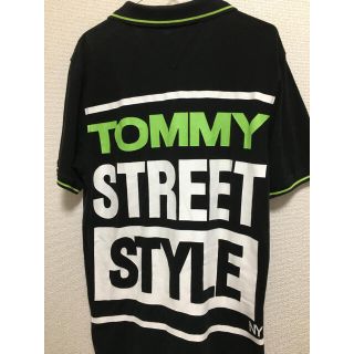 トミーヒルフィガー(TOMMY HILFIGER)のTOMMY HILFIGER デカロゴ　デカプリント　ポロシャツ(ポロシャツ)