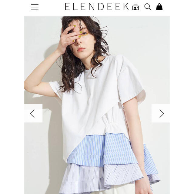 ELENDEEK  新品未使用タグ付きシャツ/ブラウス(半袖/袖なし)