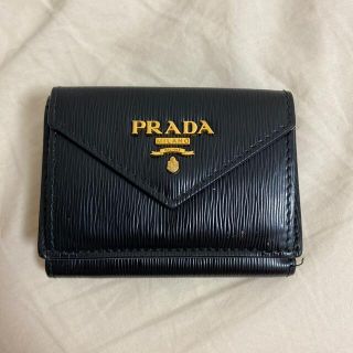 プラダ(PRADA)の【美品】箱ありPRADA三つ折り財布(財布)