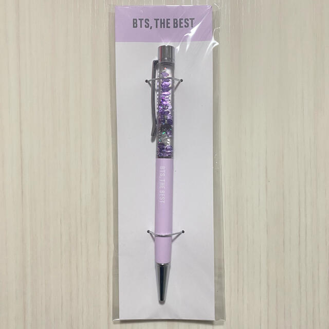 BTS THE BEST 展示会 スパークス缶 ボールペンpurple????