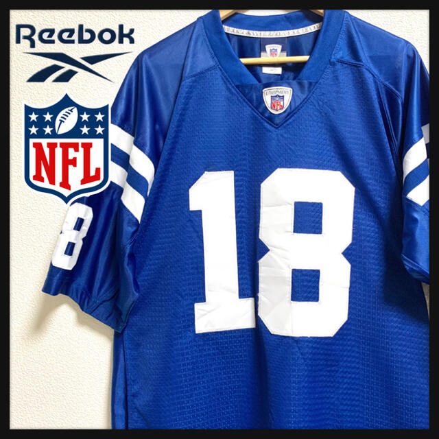 Reebok - 【激レア】NFL Reebok ゲームシャツ ユニフォーム Colts XLの