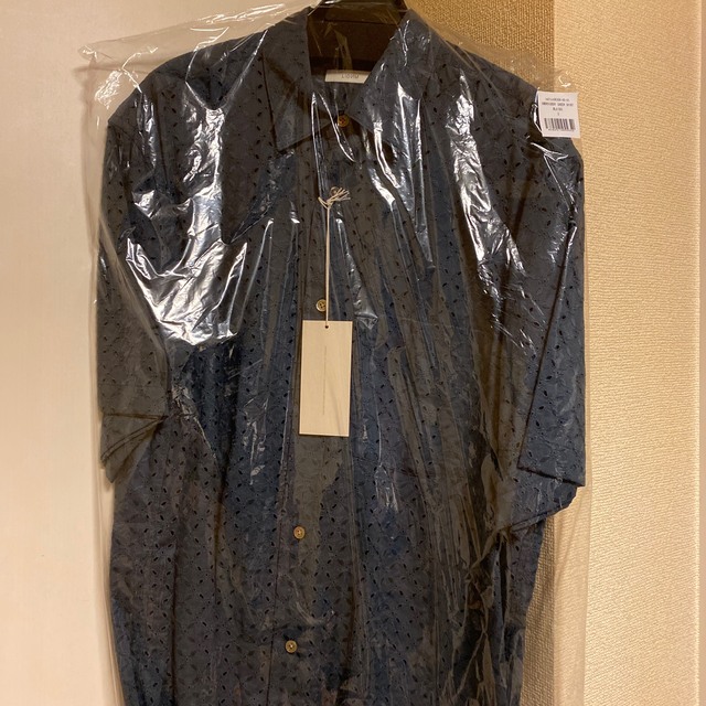 EMBROIDERY SHEER SHIRT BLUE  Sサイズ　新品未開封 6