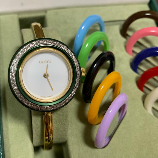 Gucci(グッチ)の【かっちゃん様専用】グッチ　GUCCI 時計　チェンジベゼル レディースのファッション小物(腕時計)の商品写真