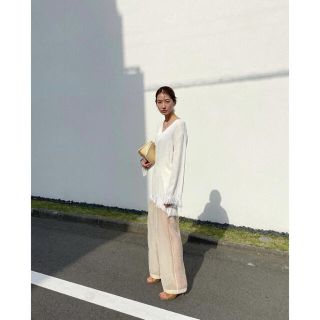 クラネ正規品紙タグ付 CLANE松本恵奈STRAIGHT SHEER PANTS ...