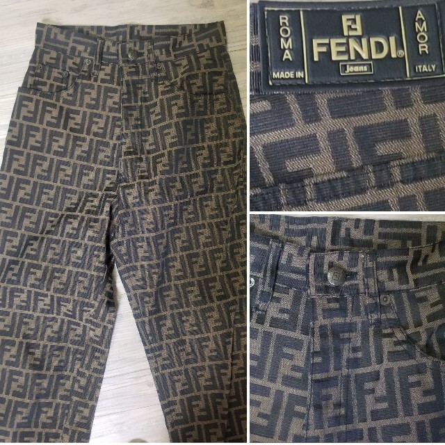 ★正規品美品★FENDIフェンディ★超大人気！総ズッカ柄パンツ★イタリア41