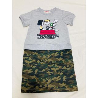 スヌーピー(SNOOPY)の専用☆ピーナッツ　SNOOPY☆　キッズワンピース　120cm(ワンピース)