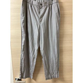 イッセイミヤケメン クロップドパンツ 竜巻絞り シワ加工