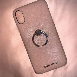 ミュウミュウ(miumiu)のMIUMIU iPhoneケースXS(iPhoneケース)