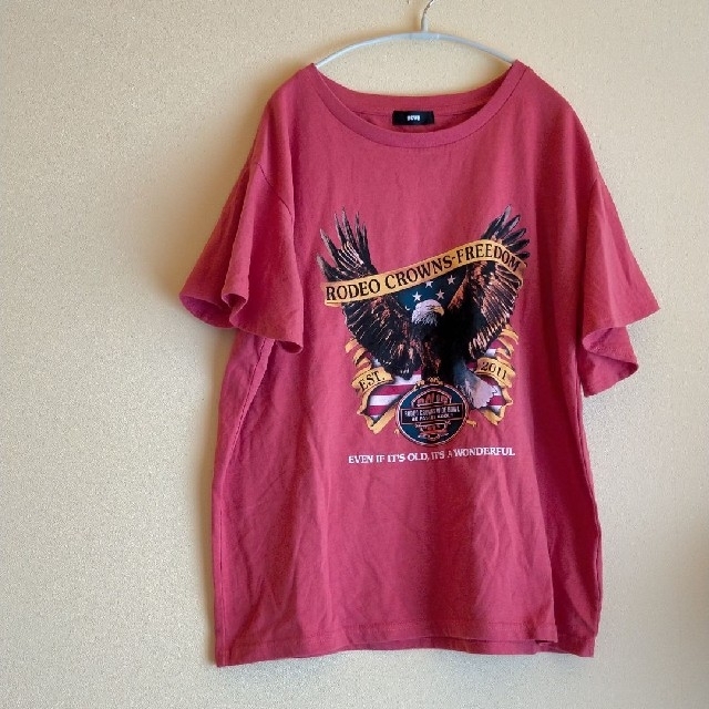 RODEO CROWNS WIDE BOWL(ロデオクラウンズワイドボウル)のRCWB イーグルフリルTシャツ レディースのトップス(Tシャツ(半袖/袖なし))の商品写真