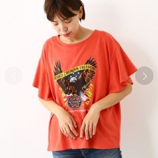 ロデオクラウンズワイドボウル(RODEO CROWNS WIDE BOWL)のRCWB イーグルフリルTシャツ(Tシャツ(半袖/袖なし))