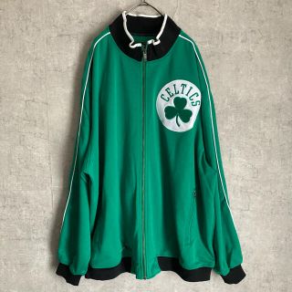 リーボック(Reebok)の極希少　Reebok CELTICS トラックジャケット　デカロゴ 緑　XL(ジャージ)