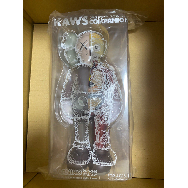 MEDICOM TOY(メディコムトイ)のKAWS COMPANION（FLAYED）BROWN ハンドメイドのおもちゃ(フィギュア)の商品写真