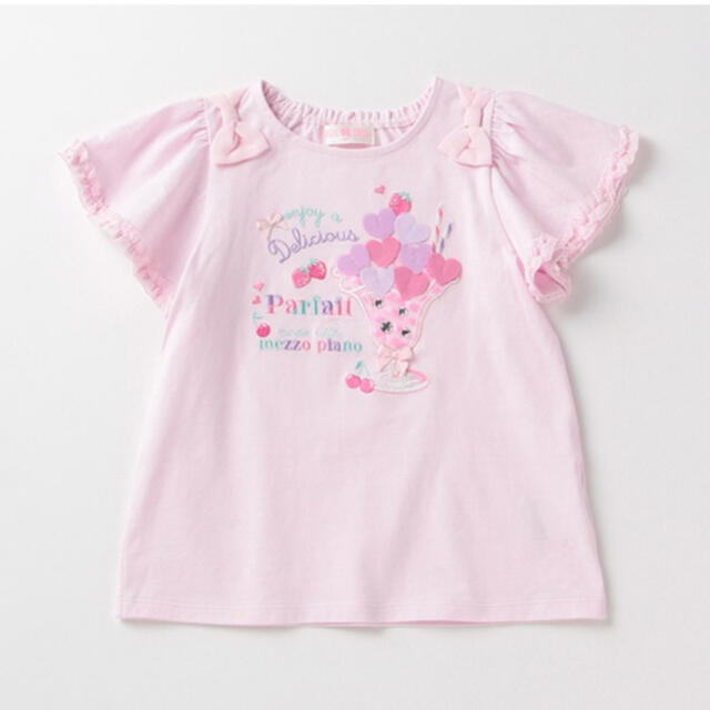 mezzo piano(メゾピアノ)のメゾピアノ パフェTシャツ キッズ/ベビー/マタニティのキッズ服女の子用(90cm~)(Tシャツ/カットソー)の商品写真