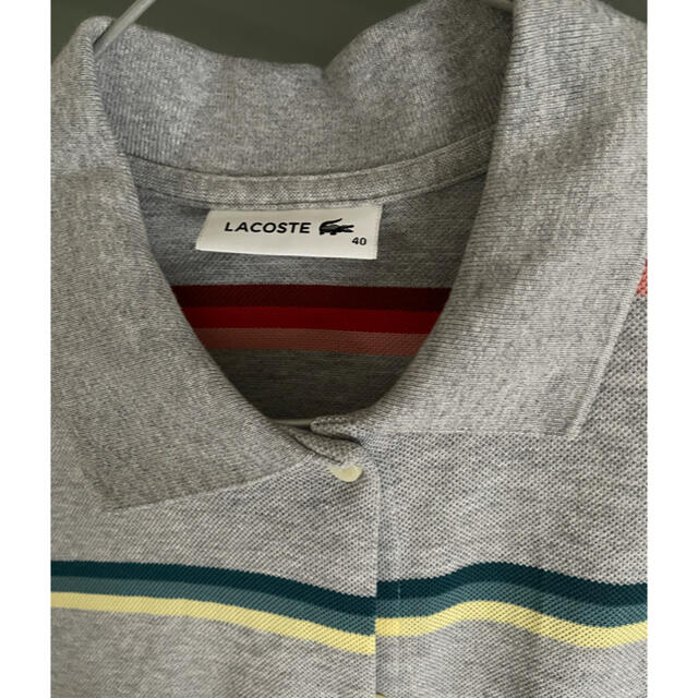 LACOSTE(ラコステ)のラコステワンピース　ポロシャツ　ボーダー レディースのワンピース(ロングワンピース/マキシワンピース)の商品写真