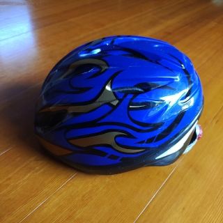 オージーケー(OGK)の自転車　ヘルメット　中古　青(自転車)