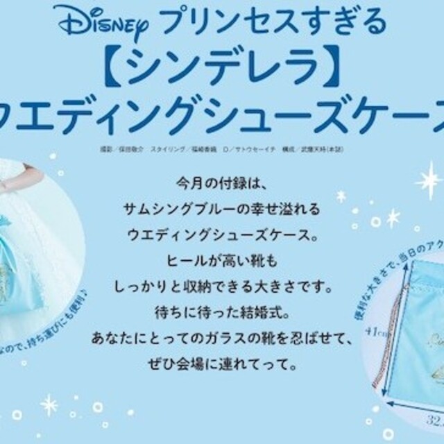 Disney(ディズニー)のシンデレラ　シューズケース レディースのファッション小物(ポーチ)の商品写真