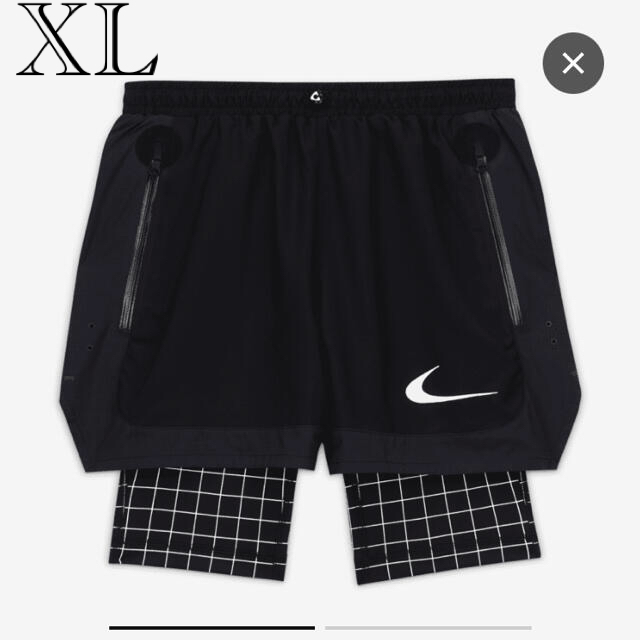 ナイキ オフホワイトoff white ショートパンツ XL ブラック 人気特価