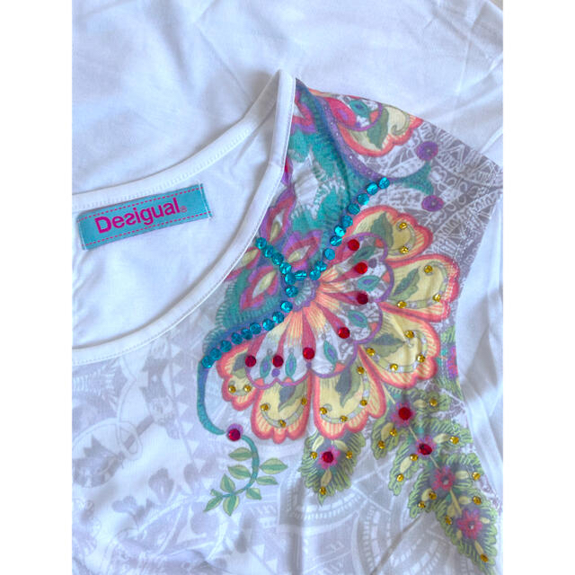 DESIGUAL(デシグアル)の《値下げ》未使用◆エスニックプリント　トップス　テシグアル レディースのトップス(Tシャツ(半袖/袖なし))の商品写真